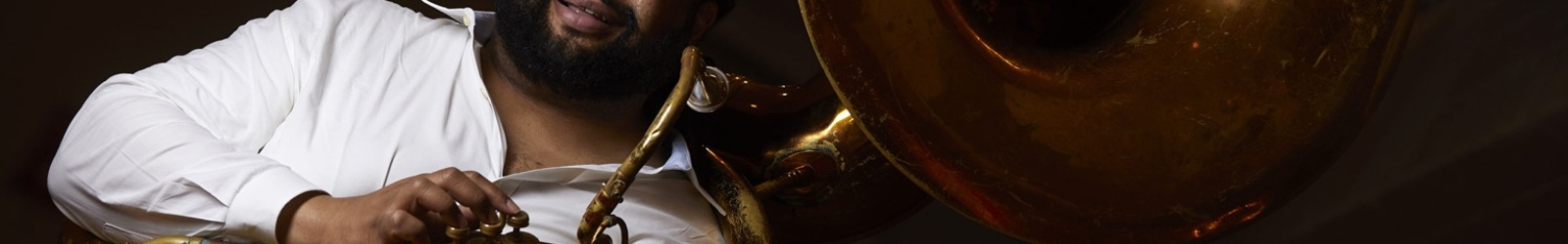 Kenny Bentley with sousaphone
